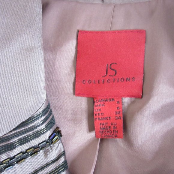 JS Collections Skirt Set Beaded Embroidered 3 Piece Formal Evening Size 6 - Picture 11 of 16